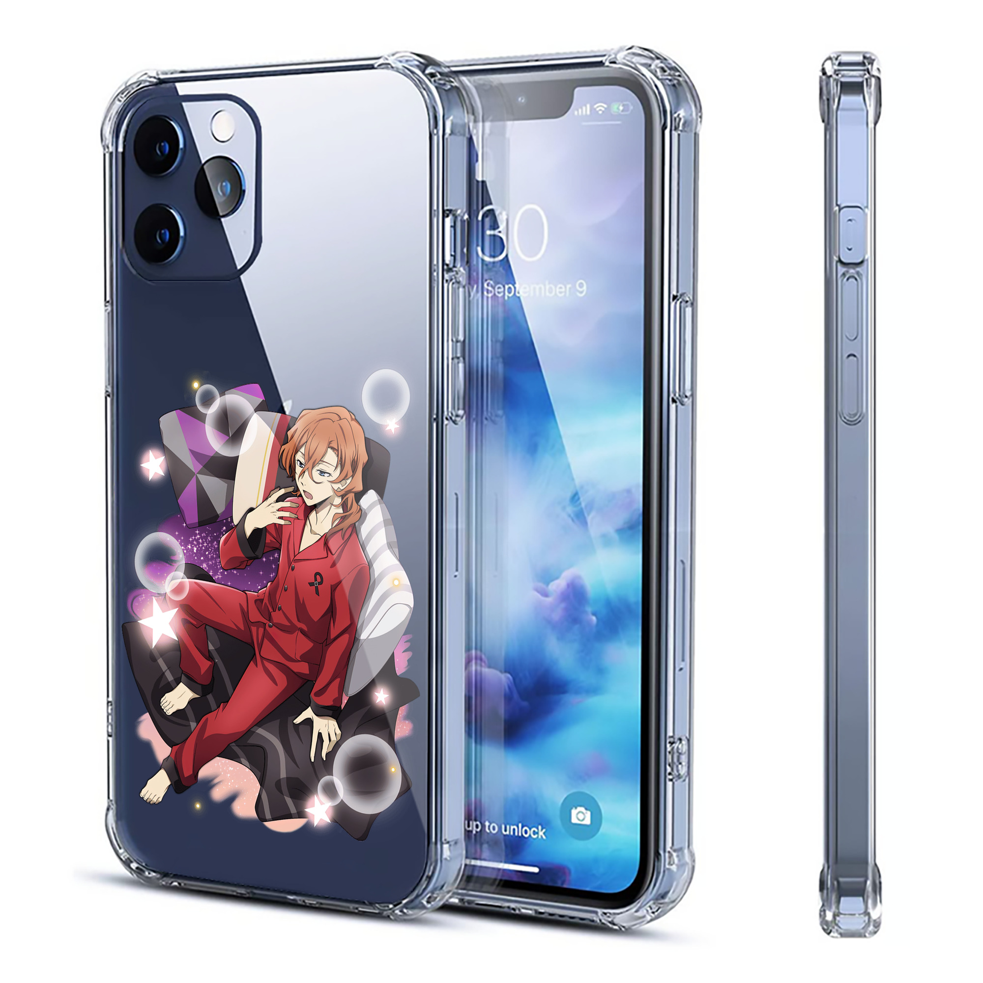 （画像用） 文豪ストレイドッグス Bungo Stray Dogs 【iPhone 12シリーズ対応】透明スマホケース（クリアソフトケース）